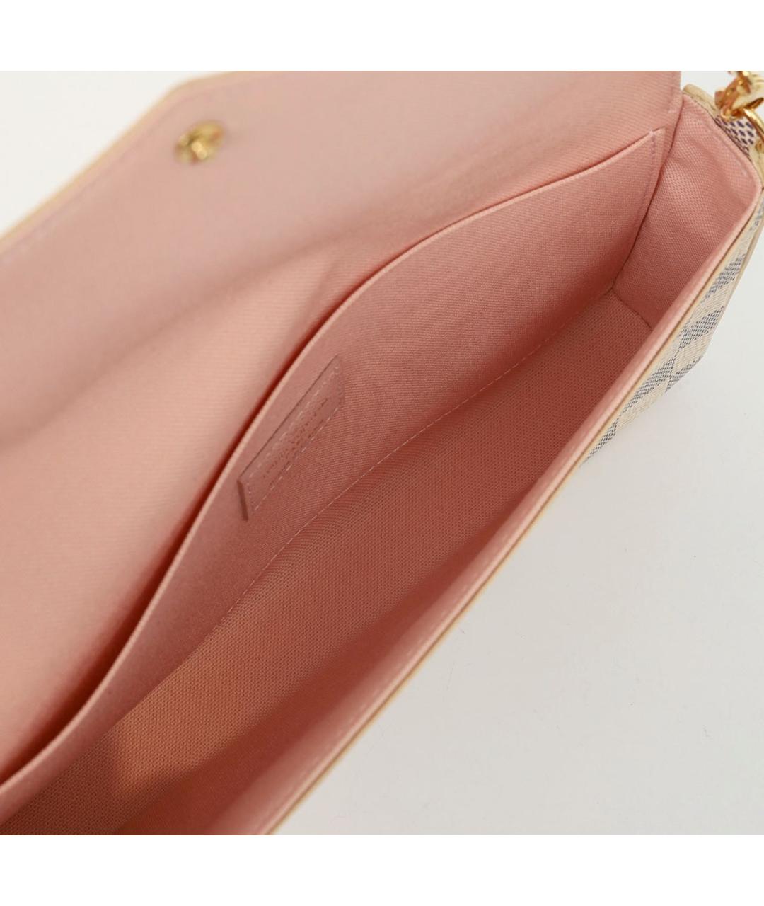 LOUIS VUITTON Белая сумка через плечо из канвы, фото 4