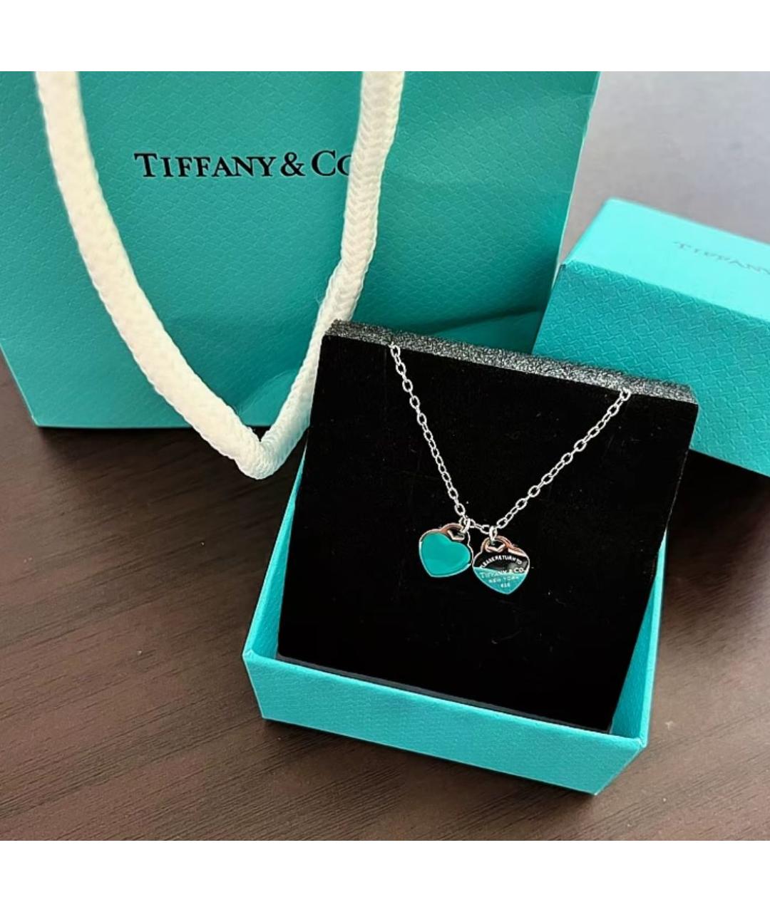 TIFFANY&CO Бирюзовая серебряная подвеска, фото 4