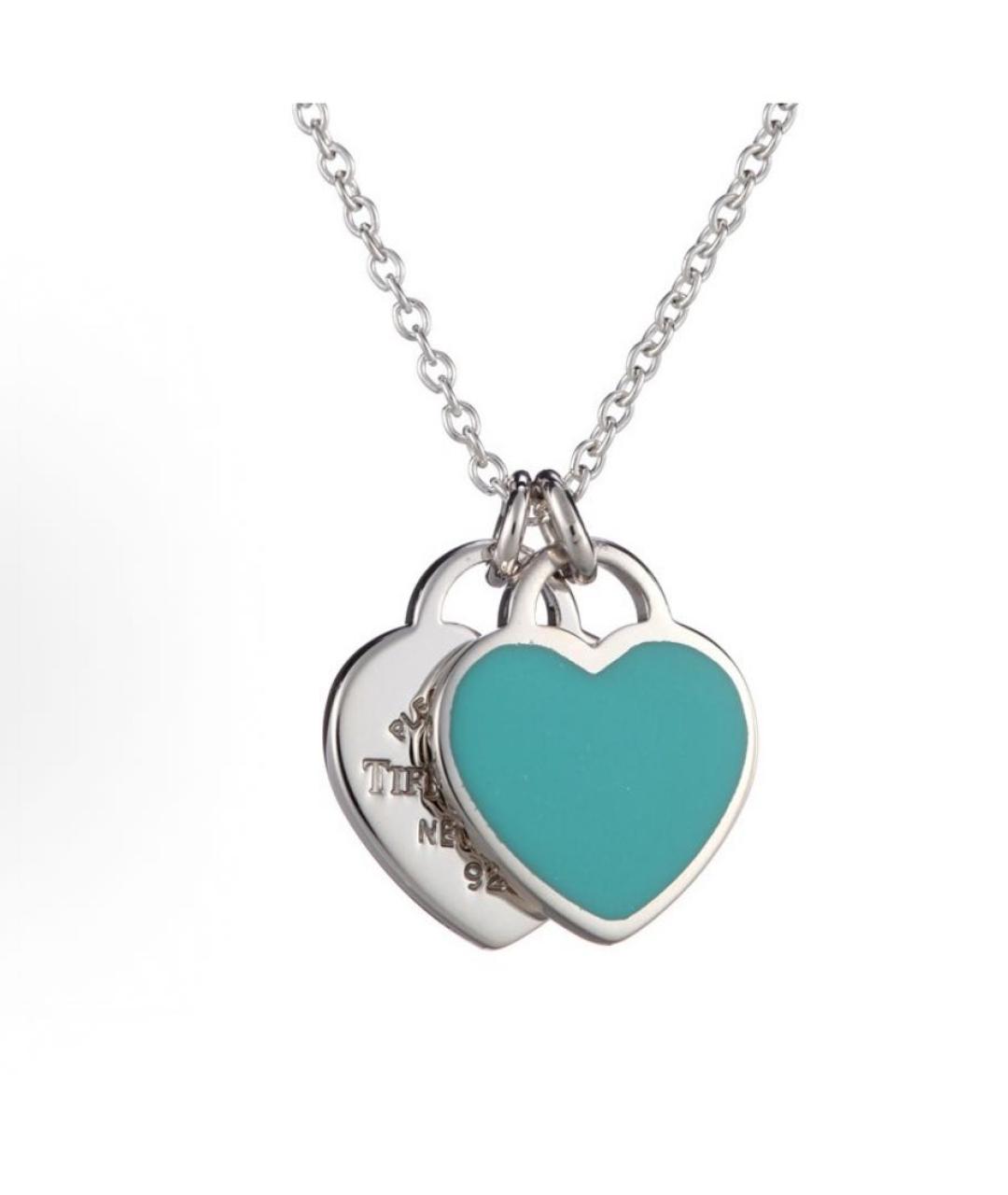TIFFANY&CO Бирюзовая серебряная подвеска, фото 2