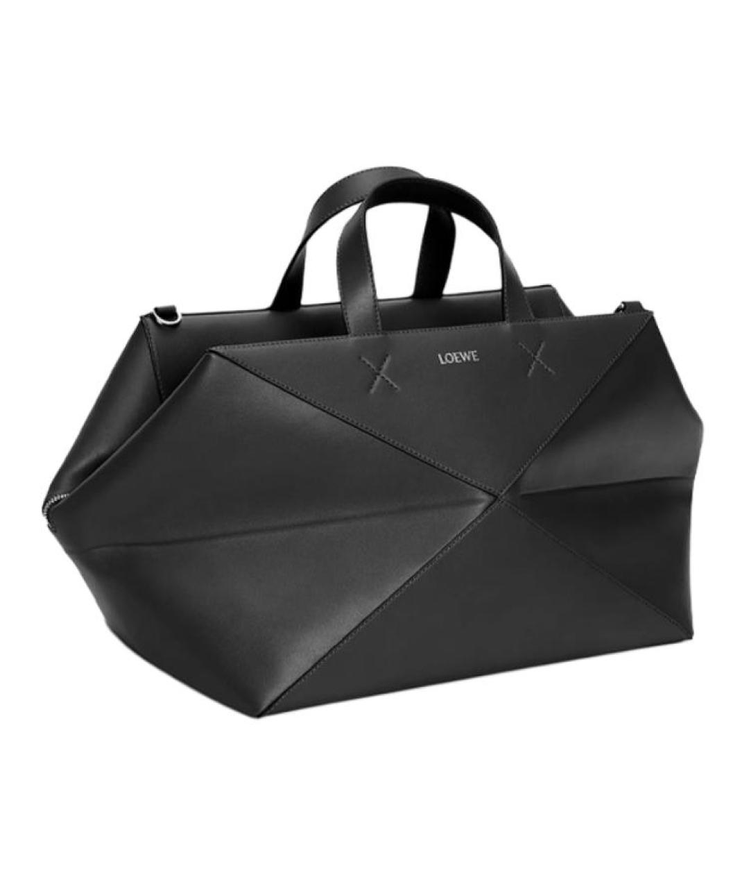 LOEWE Черная кожаная сумка на плечо, фото 3