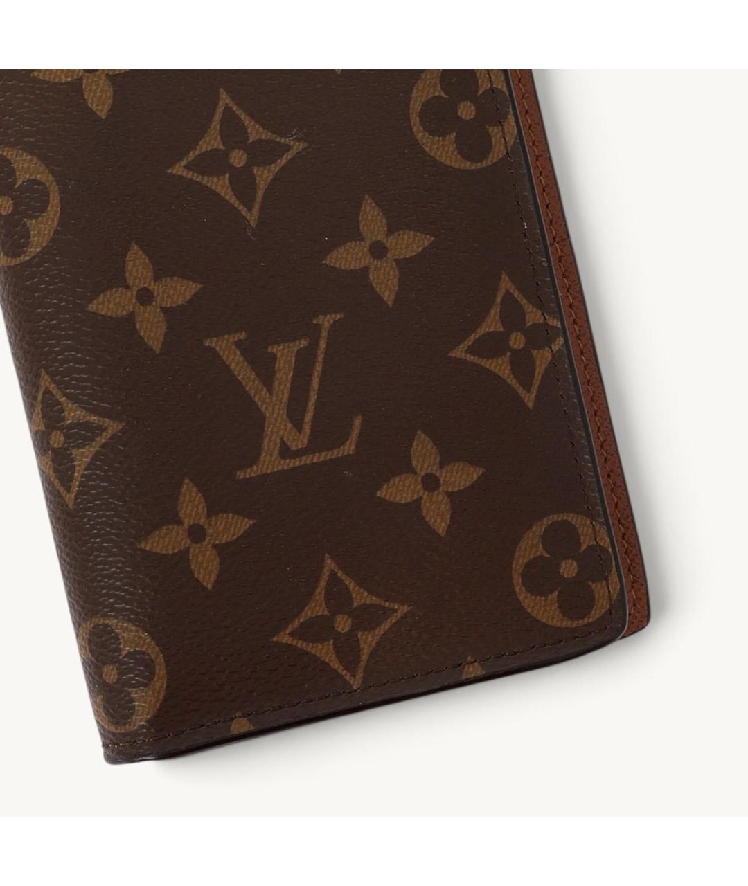 LOUIS VUITTON Коричневый кошелек из искусственной кожи, фото 3