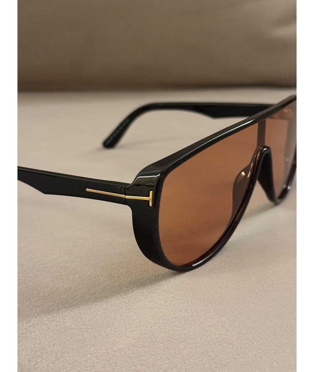 TOM FORD Коричневые пластиковые солнцезащитные очки, фото 3