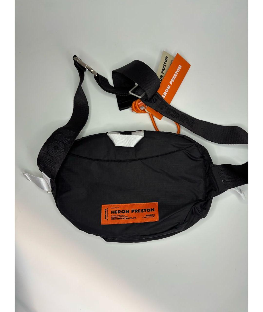 HERON PRESTON Черная нейлоновая поясная сумка, фото 2
