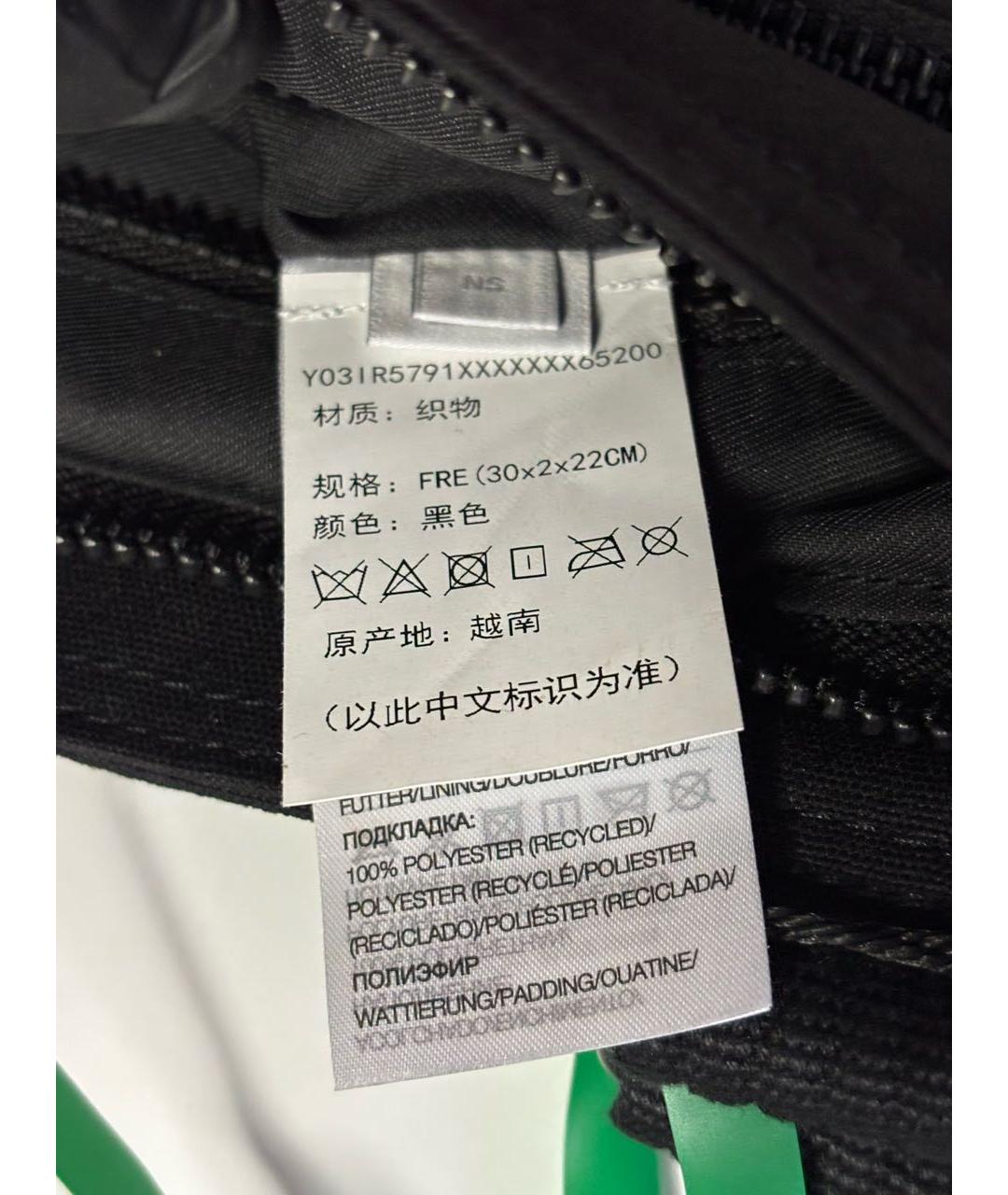 Y-3 Черная сумка на плечо, фото 4