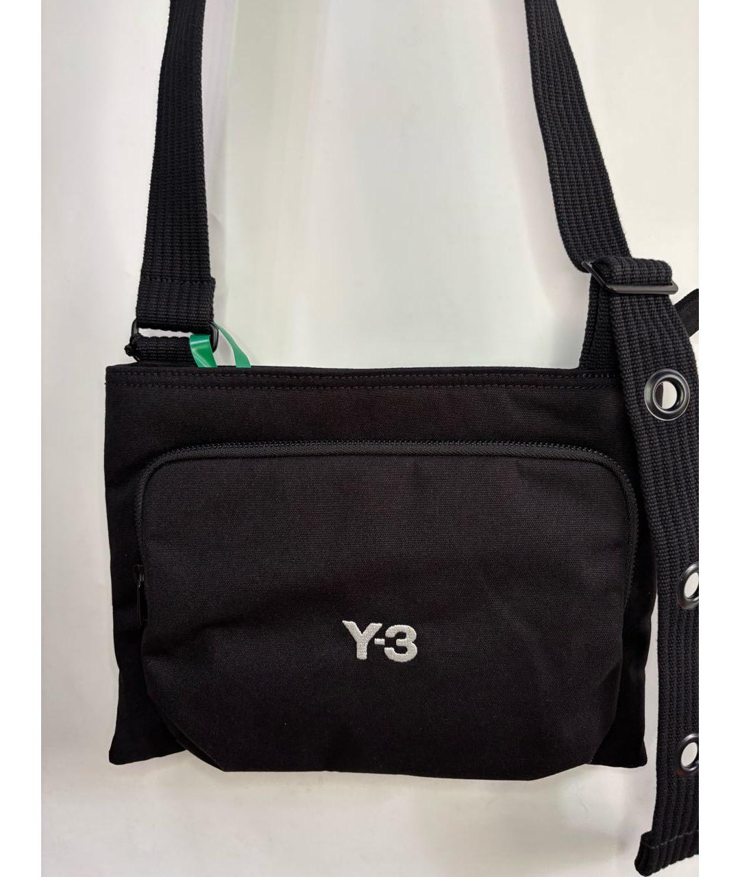Y-3 Черная сумка на плечо, фото 2