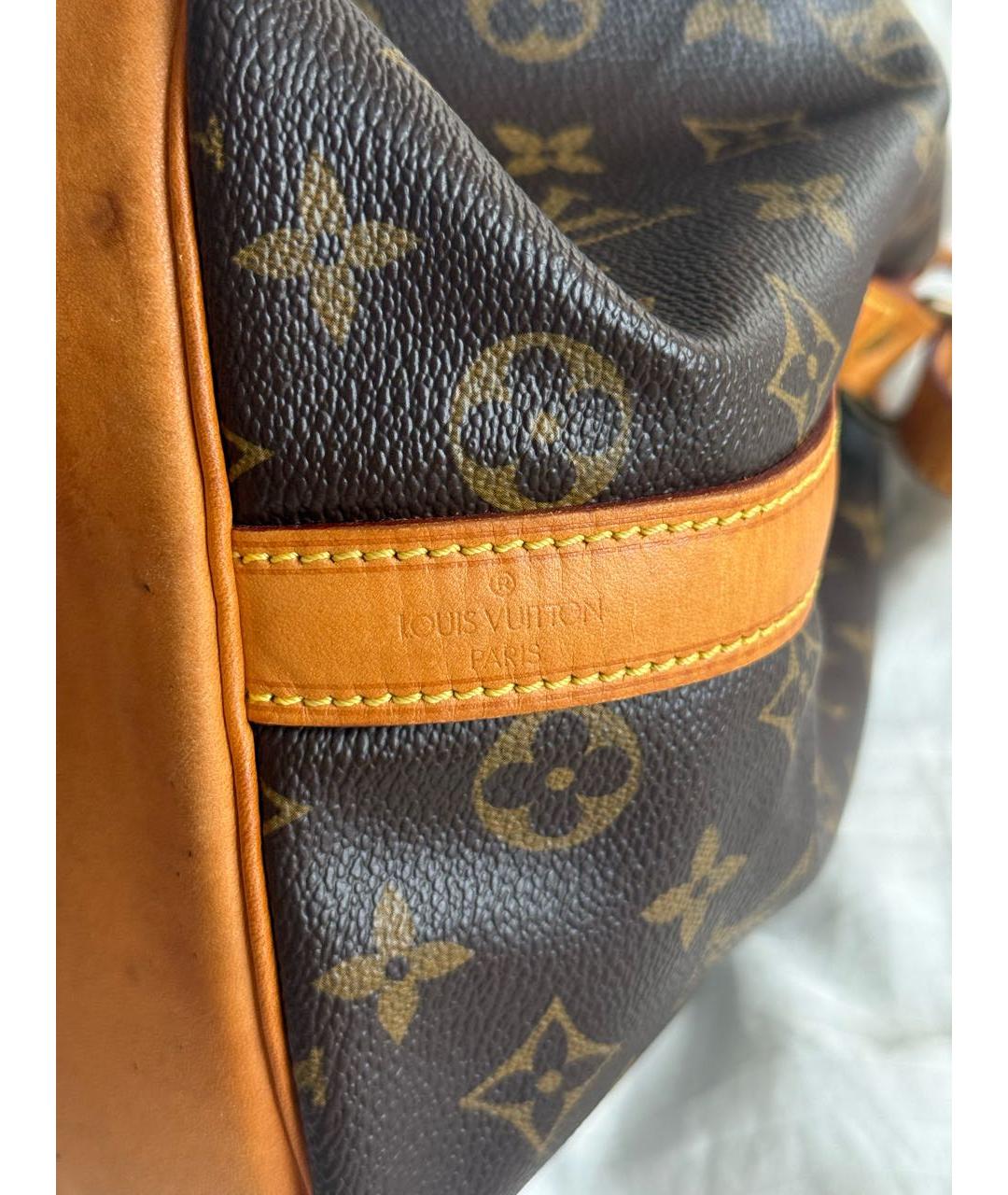 LOUIS VUITTON Коричневая сумка с короткими ручками из канвы, фото 6