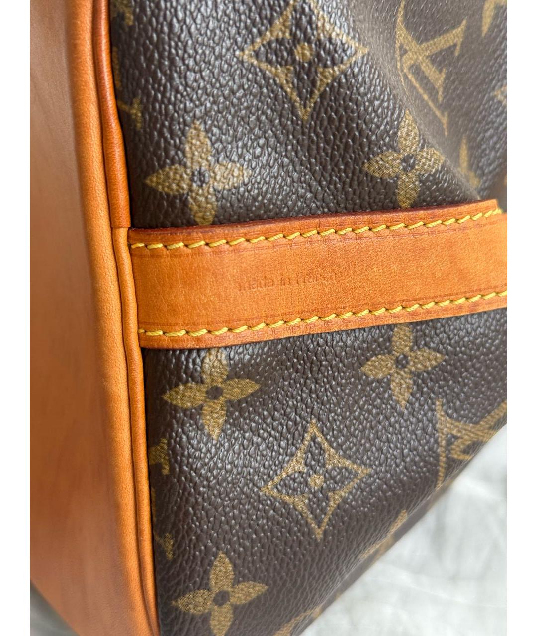LOUIS VUITTON Коричневая сумка с короткими ручками из канвы, фото 5