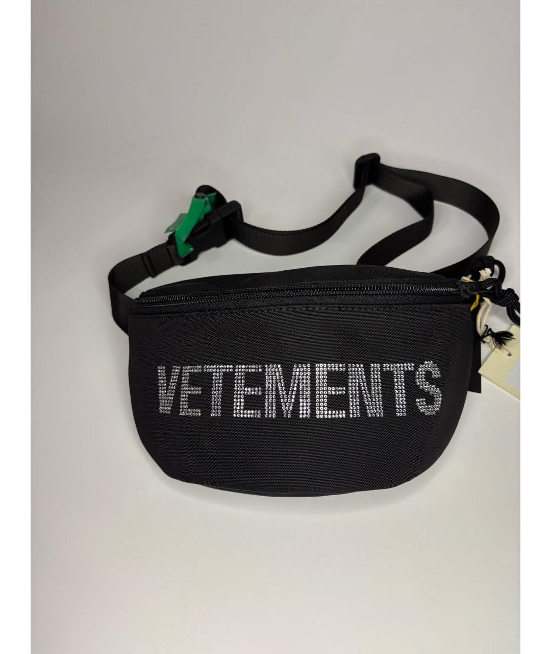 VETEMENTS Черная поясная сумка, фото 7