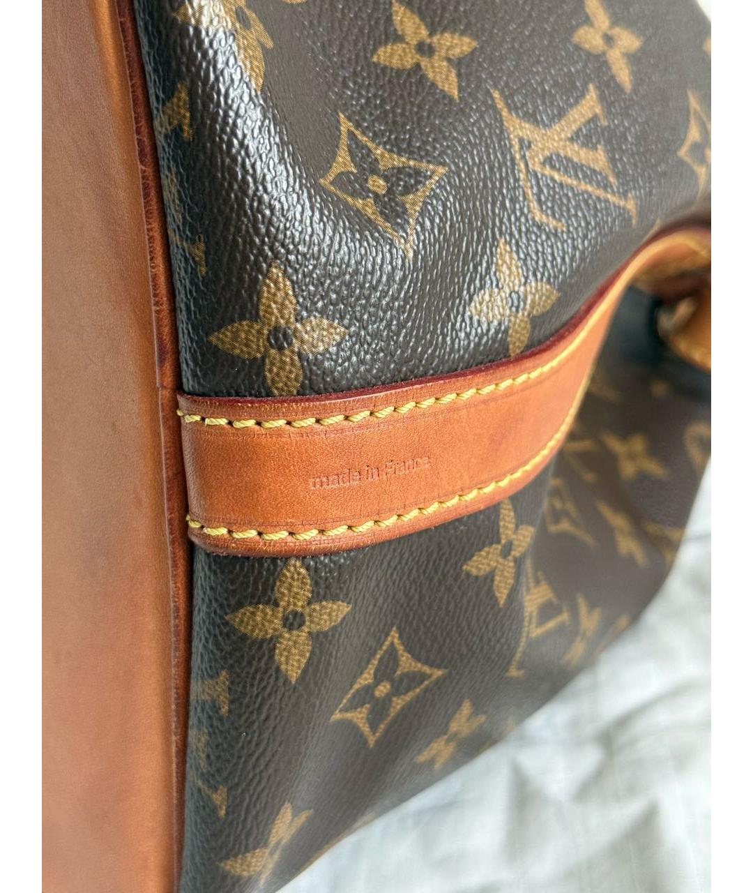 LOUIS VUITTON Коричневая сумка с короткими ручками из канвы, фото 5