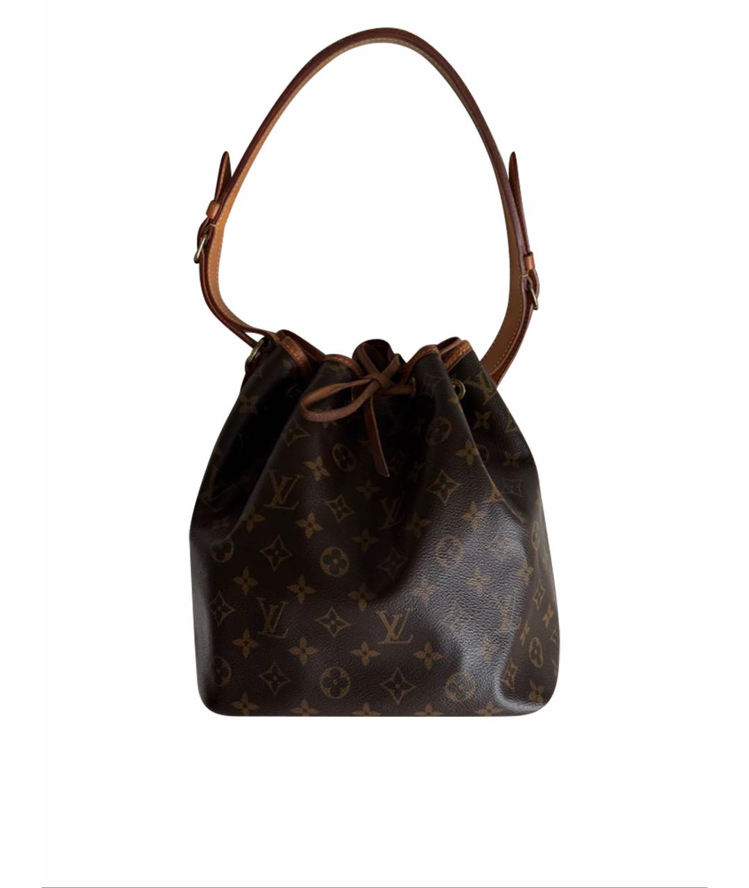 LOUIS VUITTON Коричневая сумка с короткими ручками из канвы, фото 1