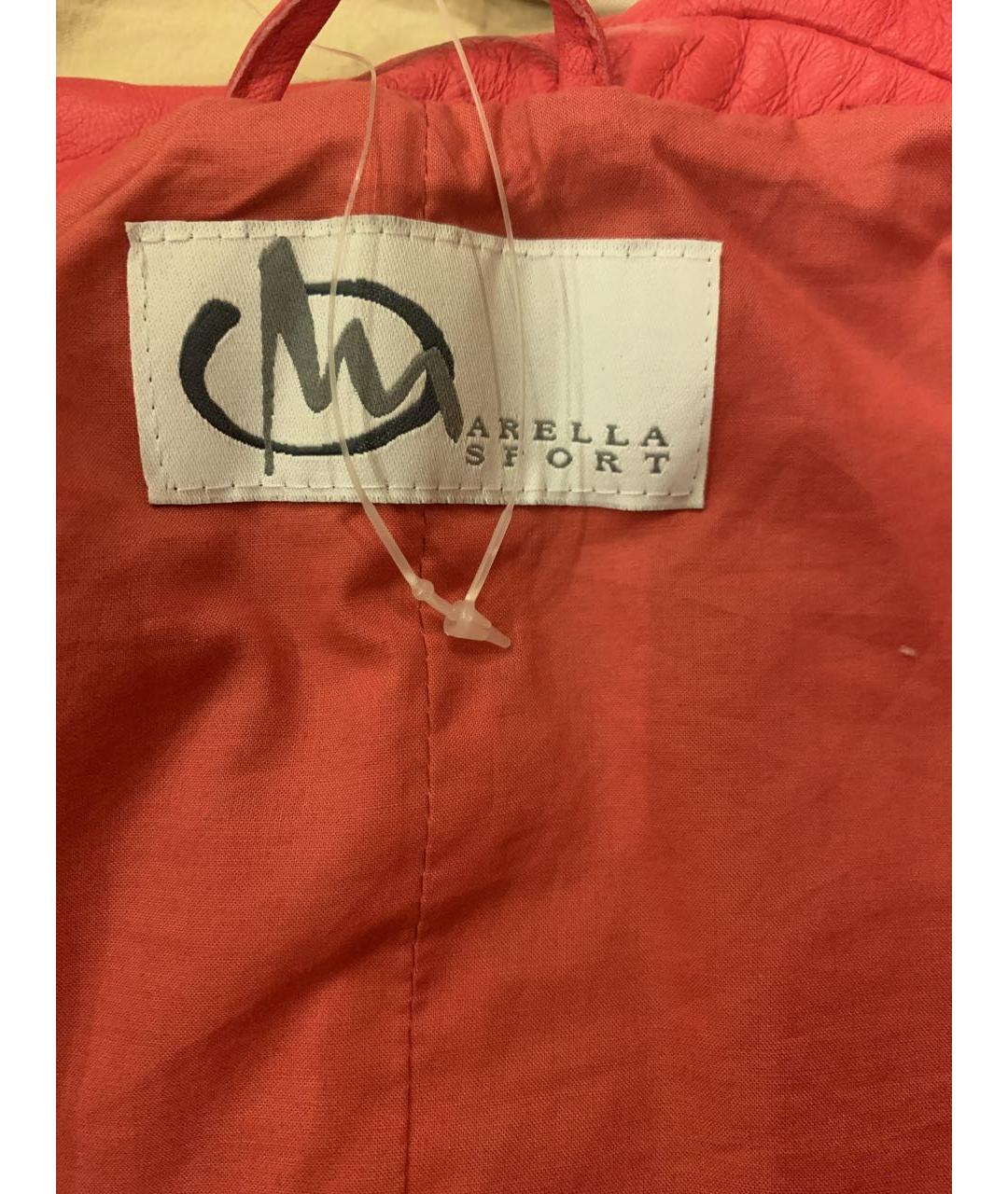 MARELLA Красная кожаная куртка, фото 3