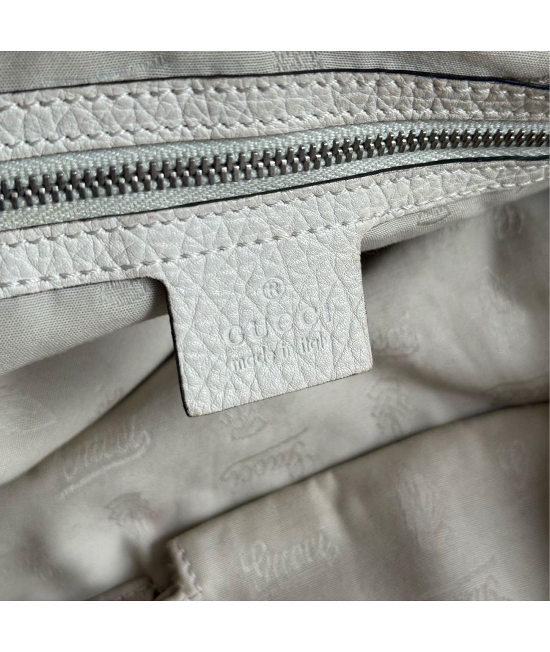 GUCCI Коричневая сумка с короткими ручками из канвы, фото 8