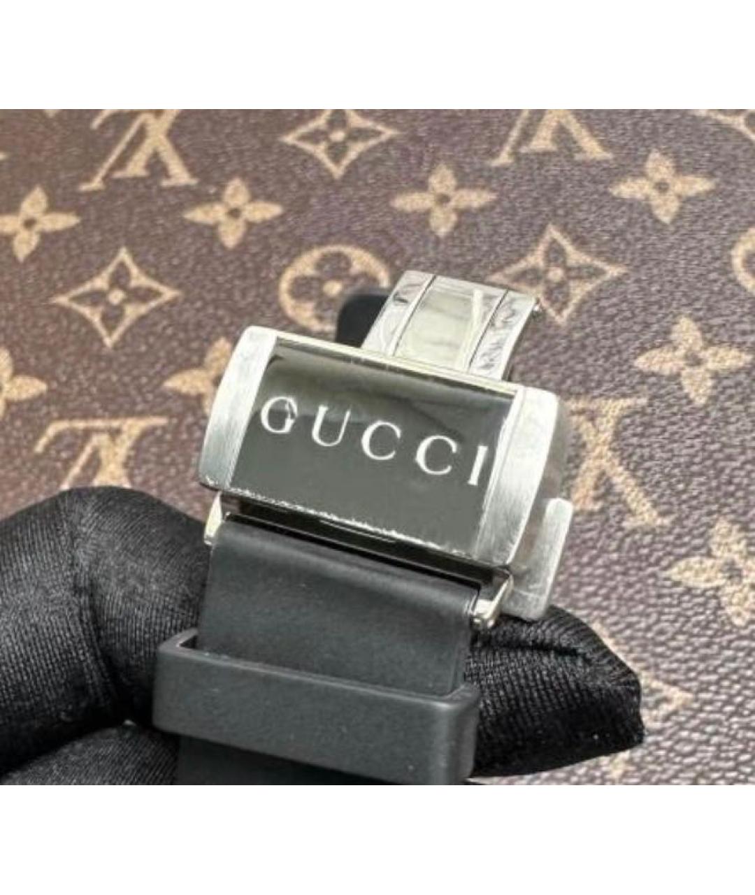 GUCCI Черные стальные часы, фото 7
