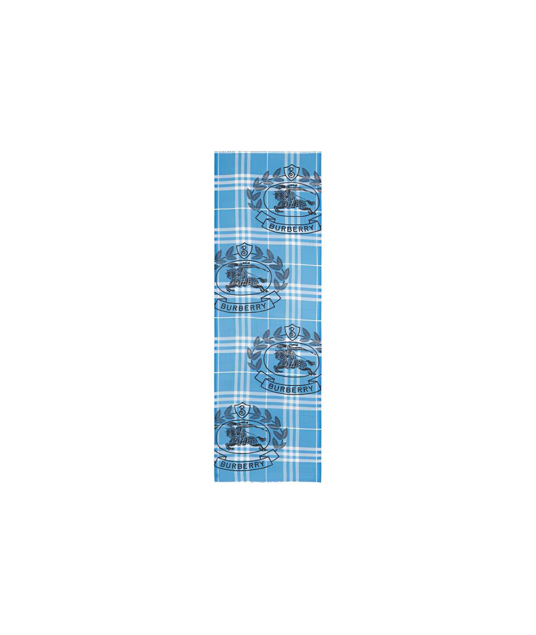 BURBERRY Синий шарф, фото 2