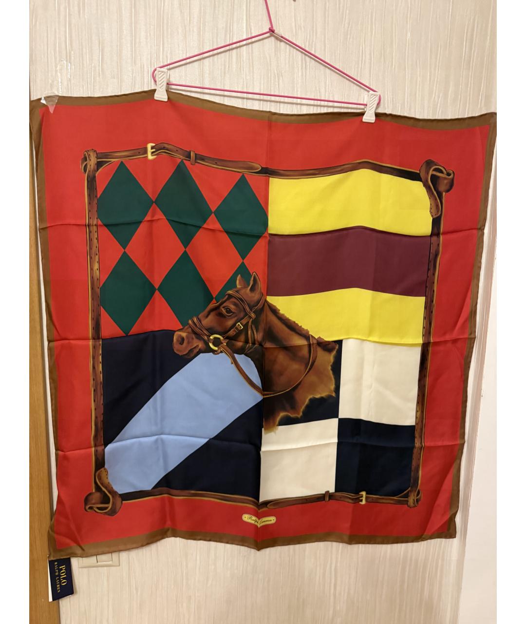 POLO RALPH LAUREN Мульти шелковый платок, фото 6