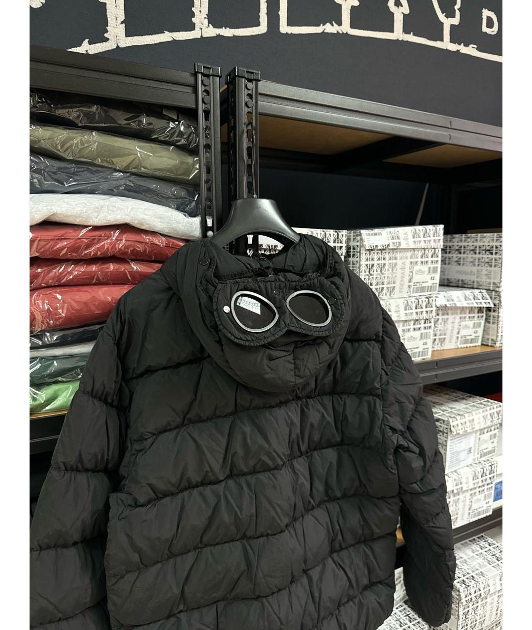 CP COMPANY Черный нейлоновый пуховик, фото 5