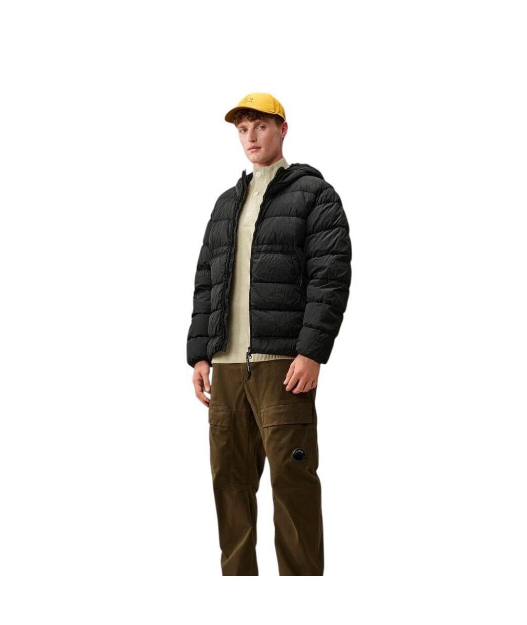 CP COMPANY Черный нейлоновый пуховик, фото 6