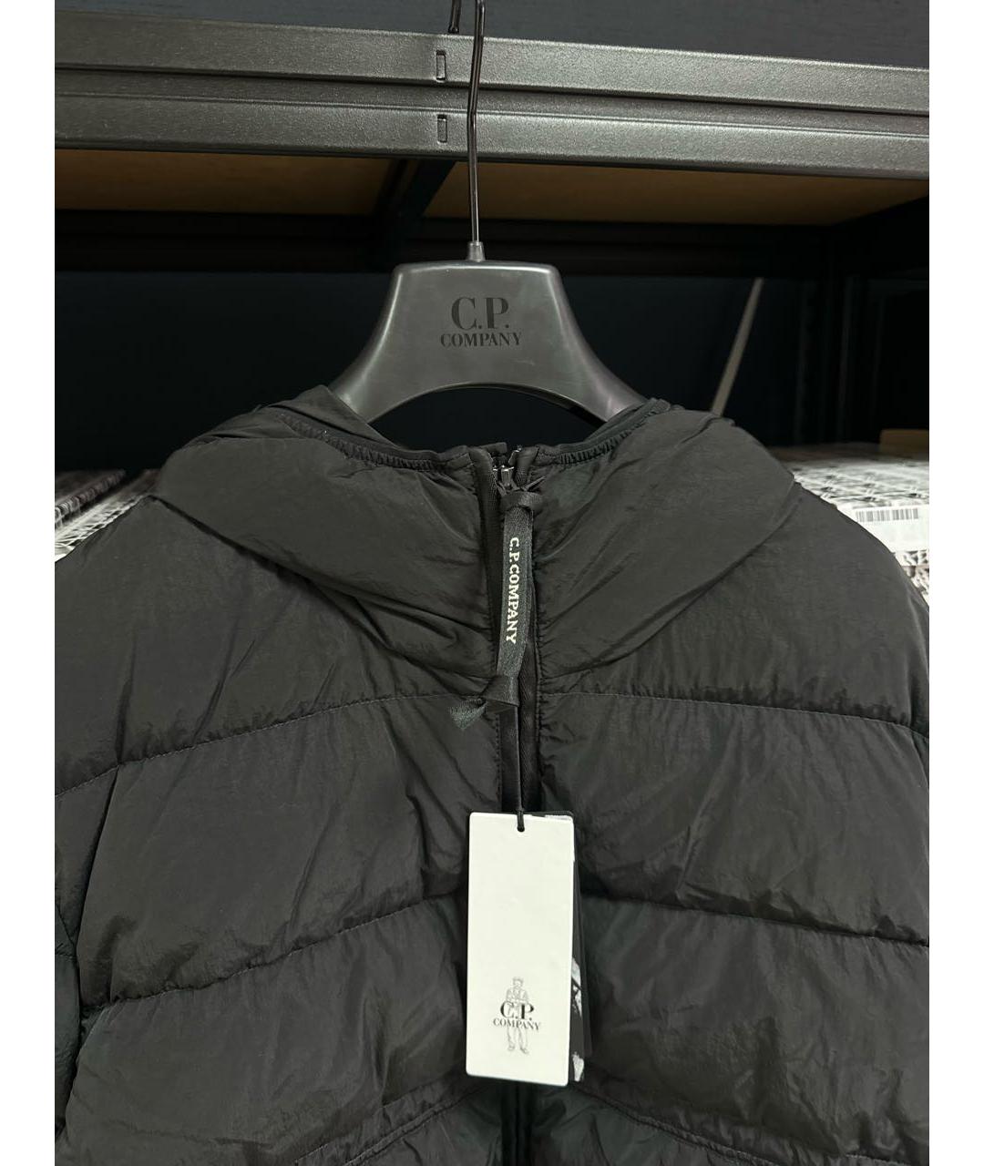 CP COMPANY Черный нейлоновый пуховик, фото 3