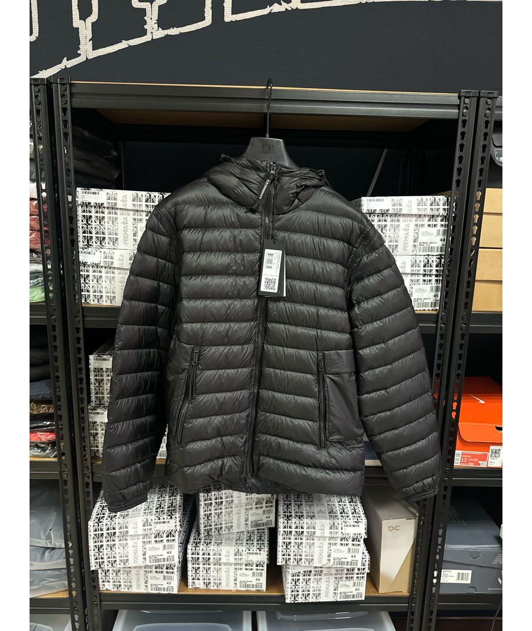 CP COMPANY Черный пуховик, фото 4