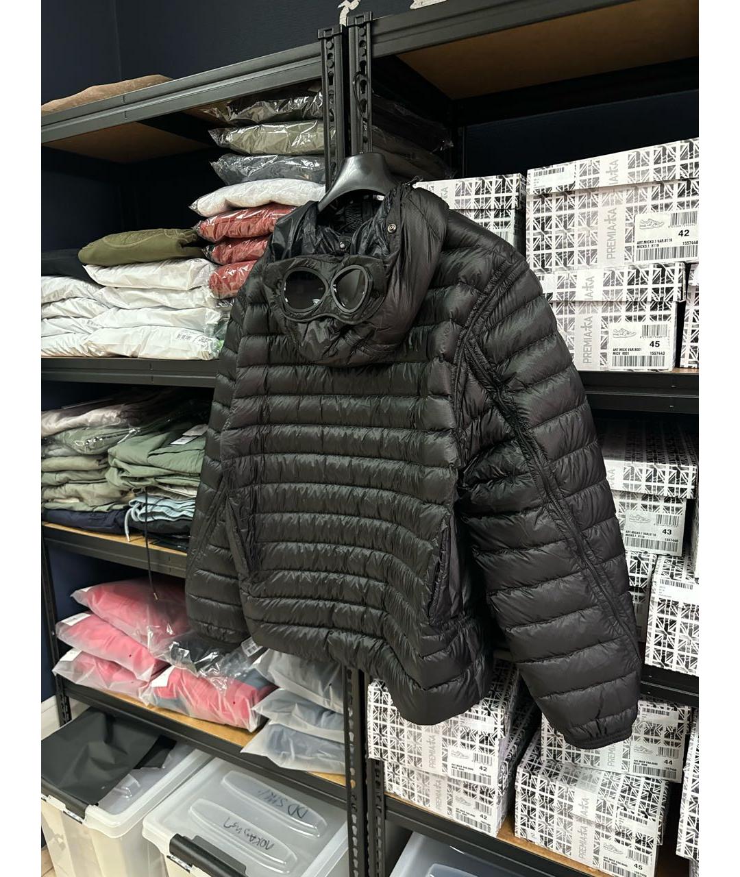 CP COMPANY Черный пуховик, фото 6