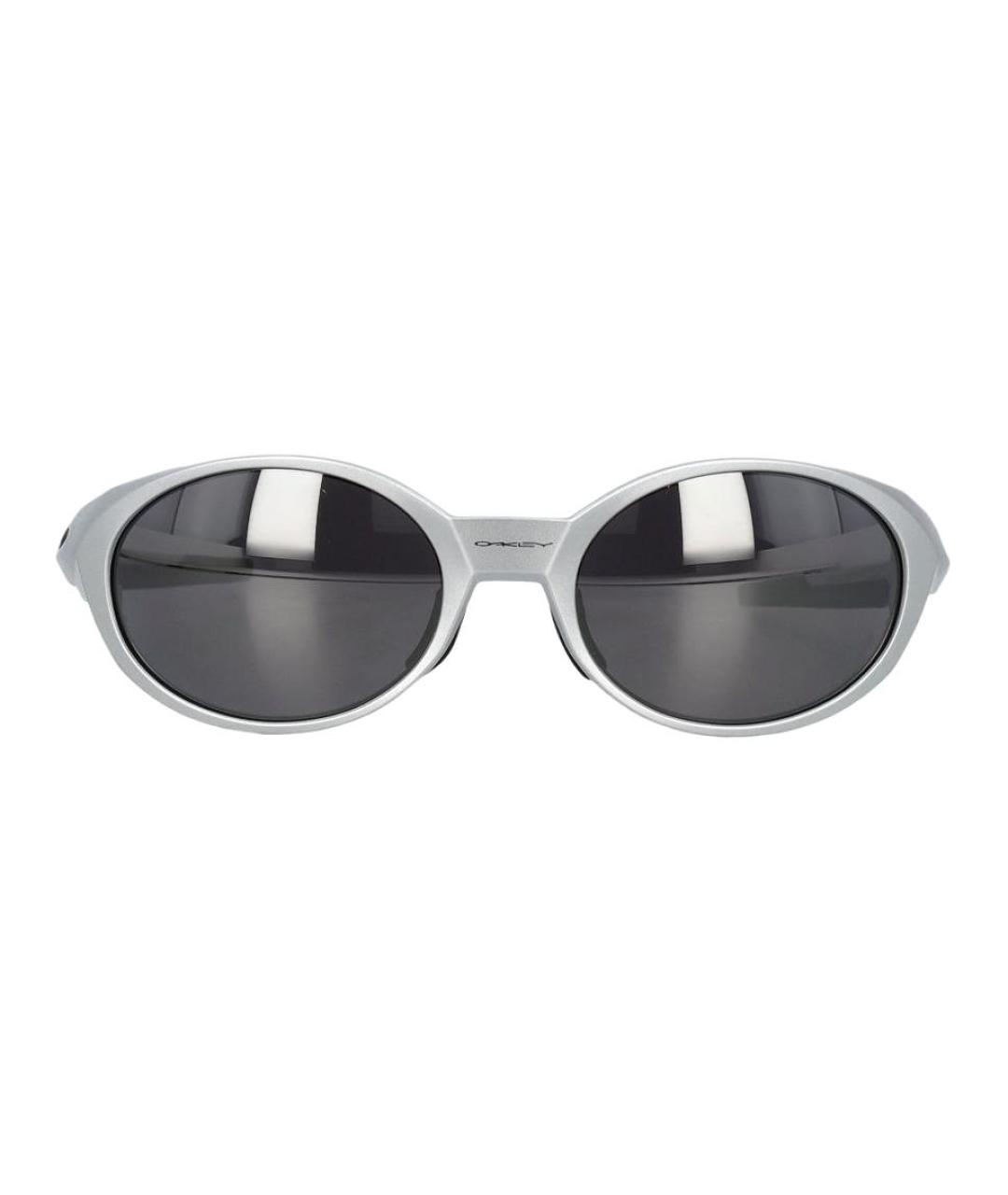 OAKLEY Серебряные пластиковые солнцезащитные очки, фото 2