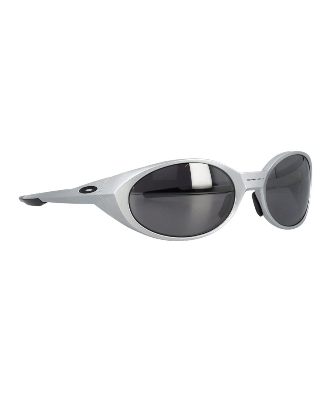 OAKLEY Серебряные пластиковые солнцезащитные очки, фото 3