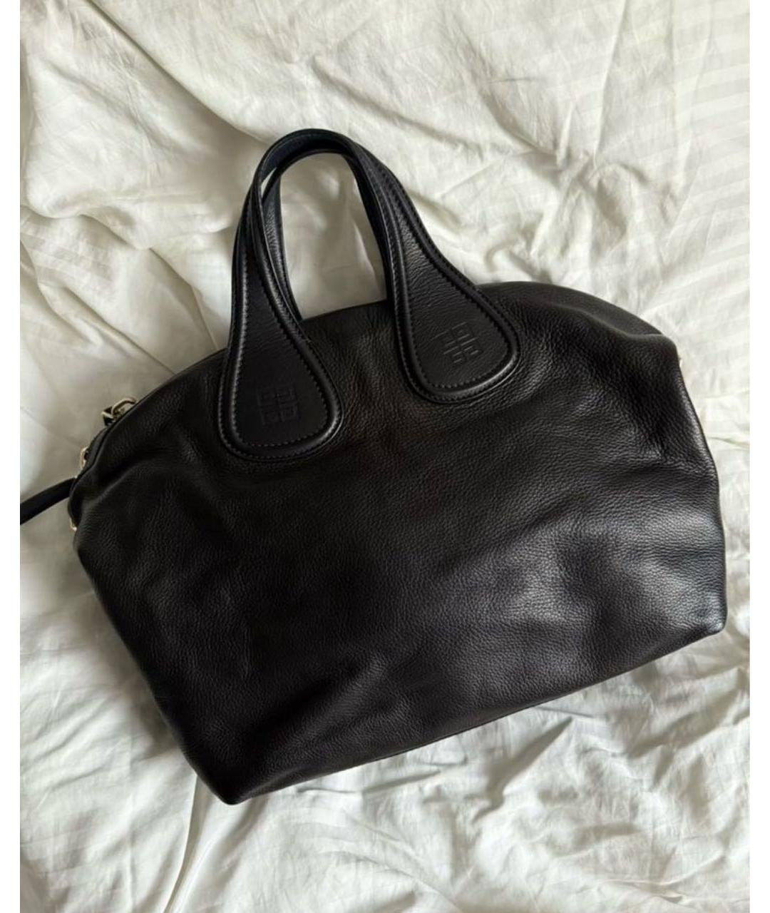 GIVENCHY Черная кожаная сумка с короткими ручками, фото 2