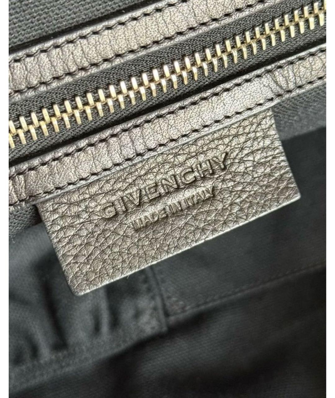 GIVENCHY Черная кожаная сумка с короткими ручками, фото 7