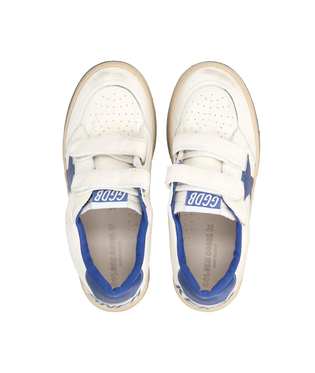 GOLDEN GOOSE Белые кожаные кеды, фото 2
