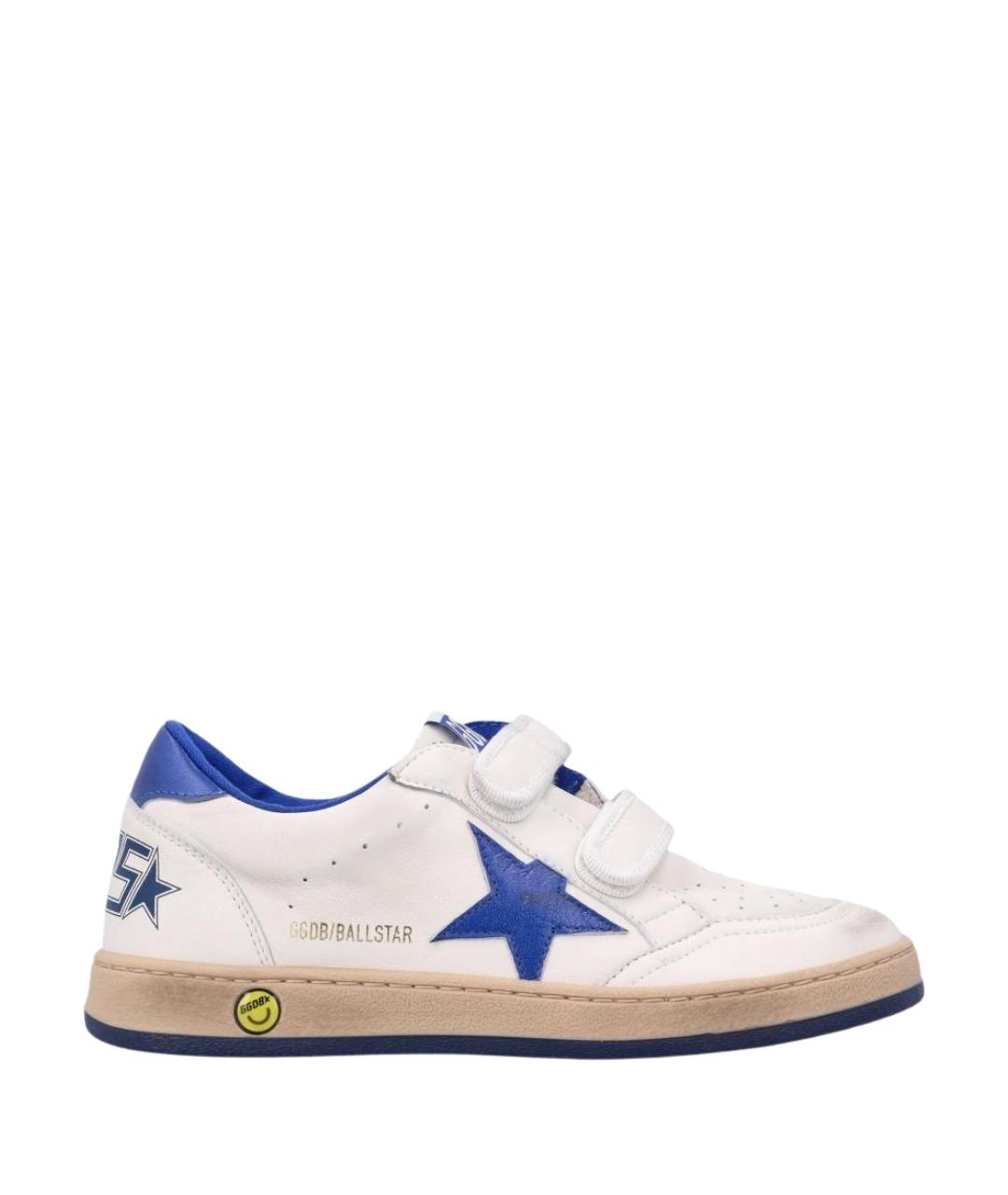 GOLDEN GOOSE Белые кожаные кеды, фото 1