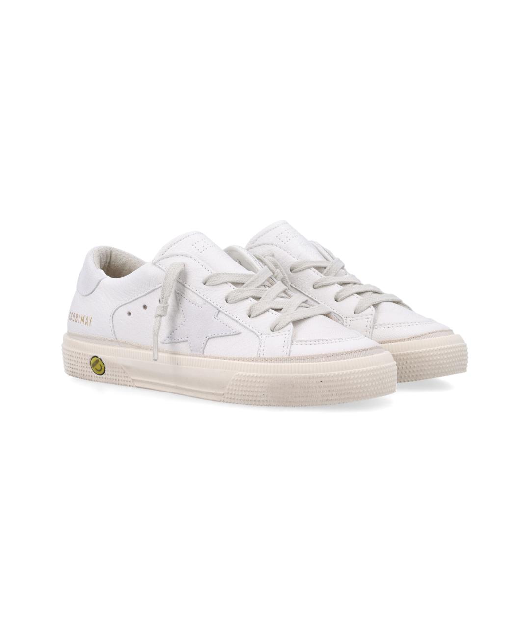 GOLDEN GOOSE Белые кожаные кеды, фото 3