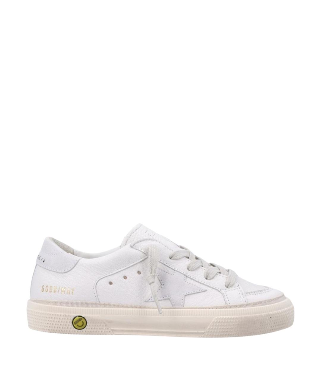 GOLDEN GOOSE Белые кожаные кеды, фото 1