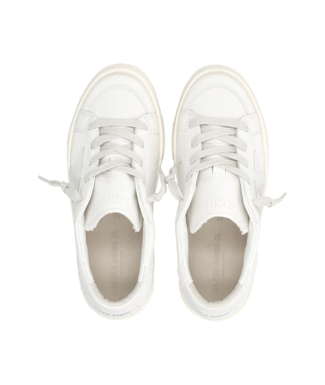 GOLDEN GOOSE Белые кожаные кеды, фото 2