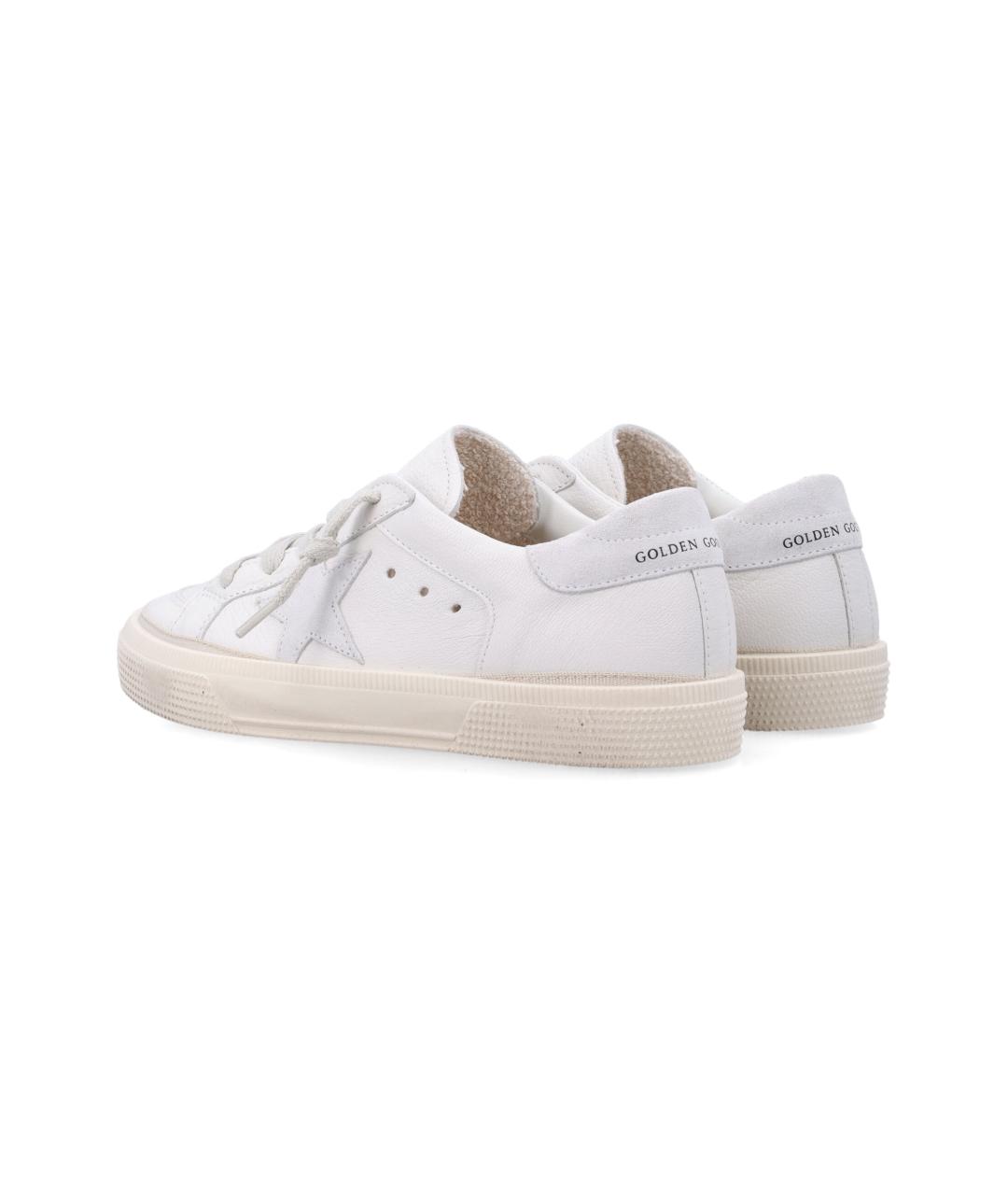 GOLDEN GOOSE Белые кожаные кеды, фото 4