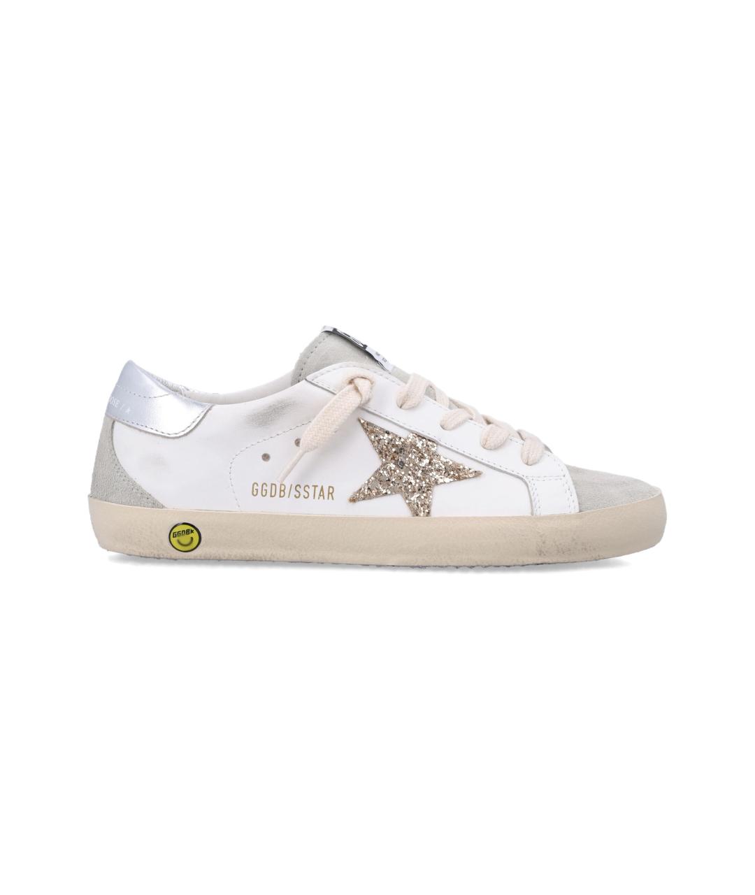 GOLDEN GOOSE Белые кожаные кеды, фото 5