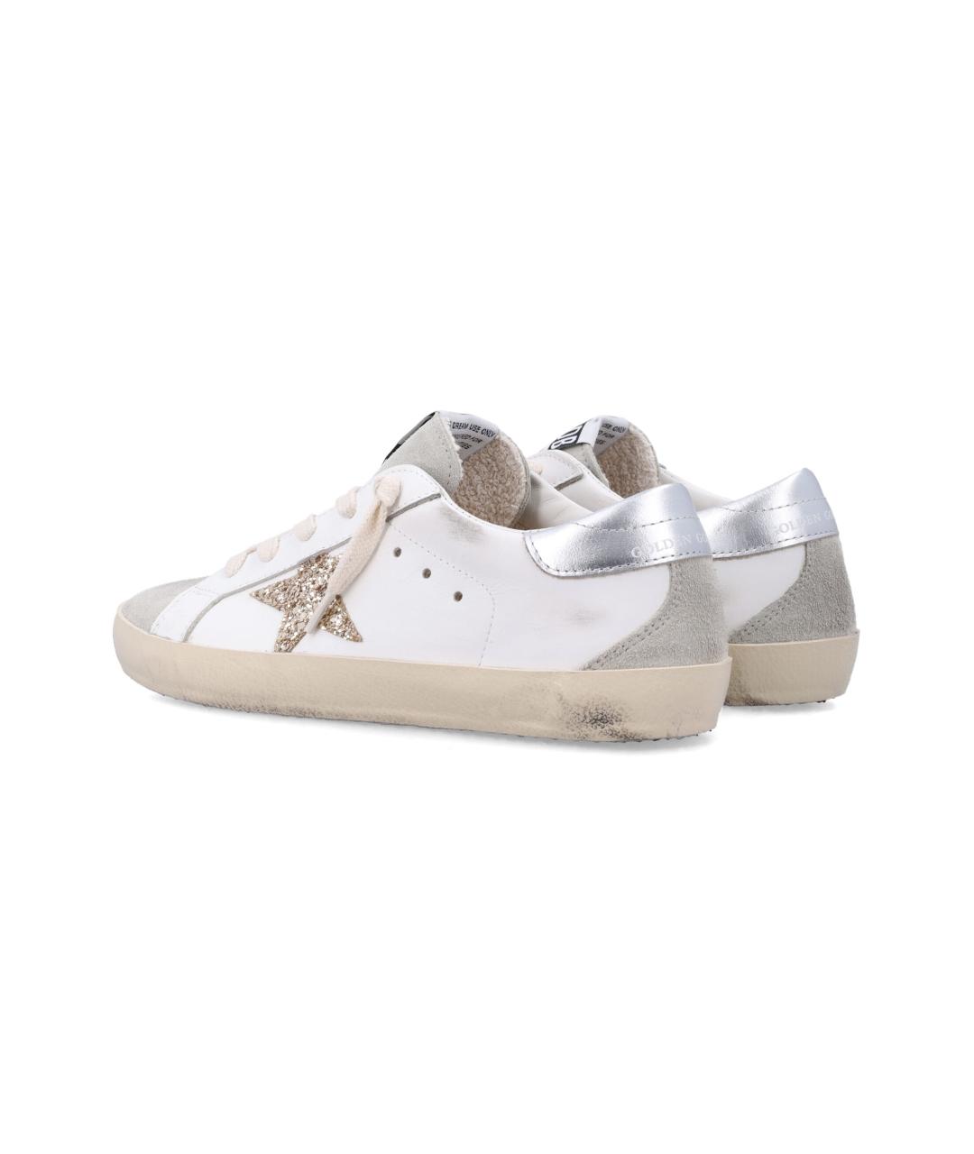 GOLDEN GOOSE Белые кожаные кеды, фото 4