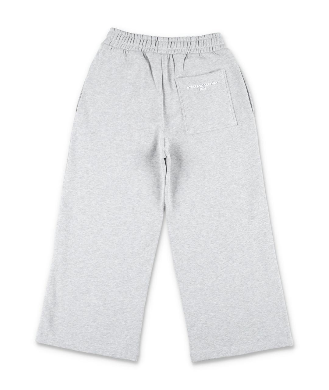 STELLA MCCARTNEY KIDS Серые хлопковые брюки и шорты, фото 2