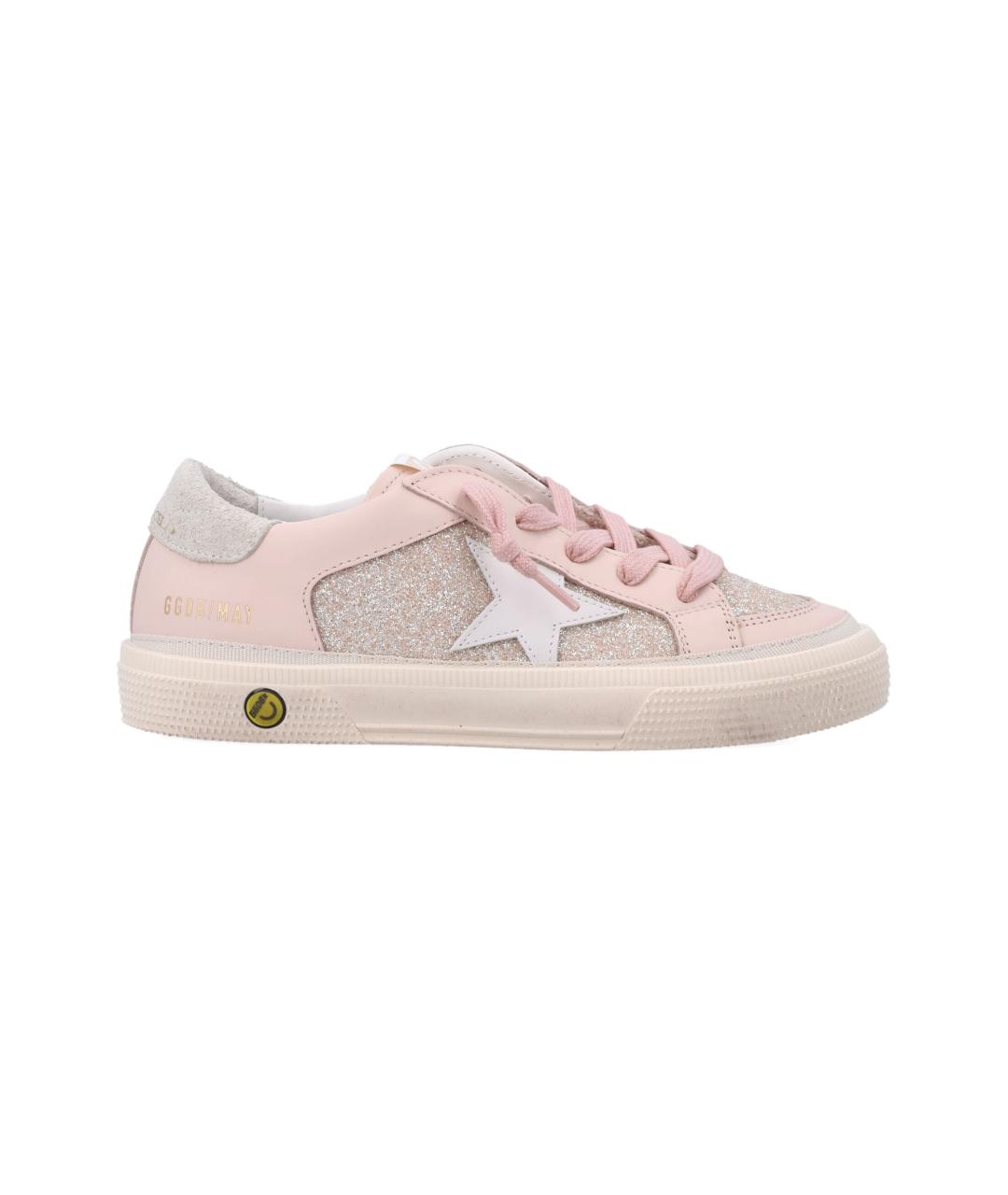 GOLDEN GOOSE Розовые кожаные кеды, фото 5