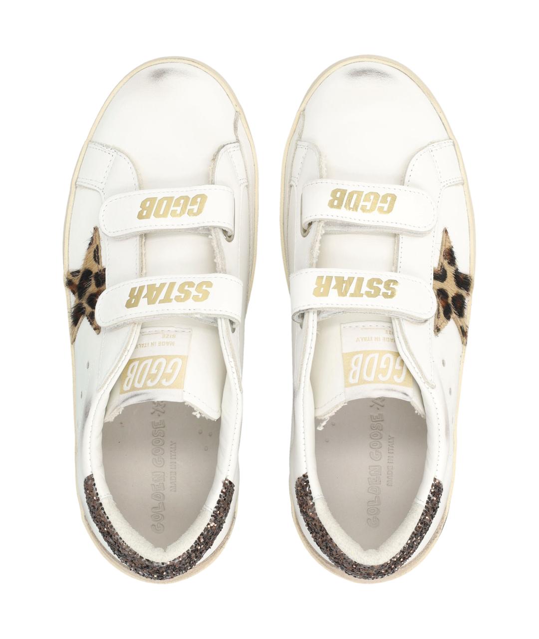 GOLDEN GOOSE Белые кожаные кеды, фото 2