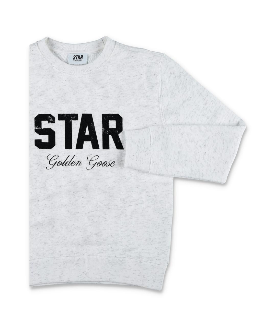GOLDEN GOOSE Серая хлопковая детская футболка, фото 2
