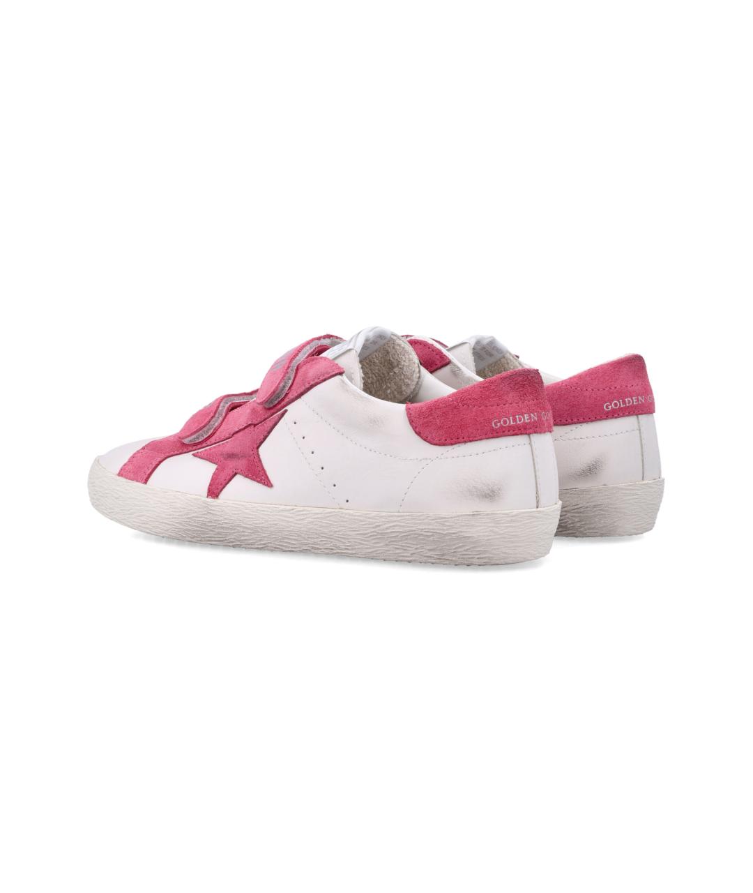 GOLDEN GOOSE Розовые кожаные кеды, фото 4