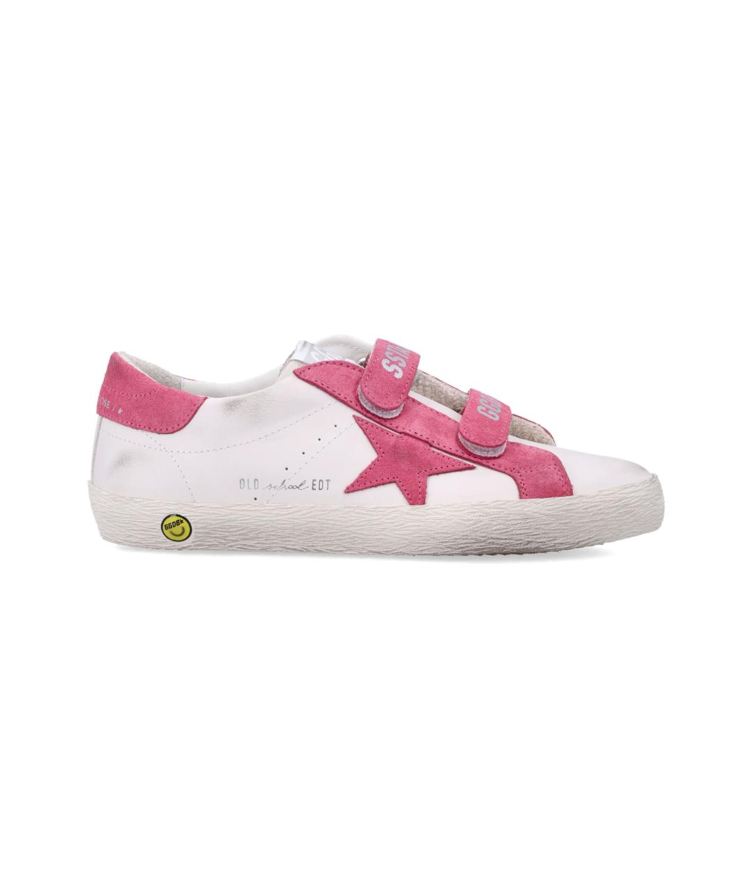 GOLDEN GOOSE Розовые кожаные кеды, фото 1