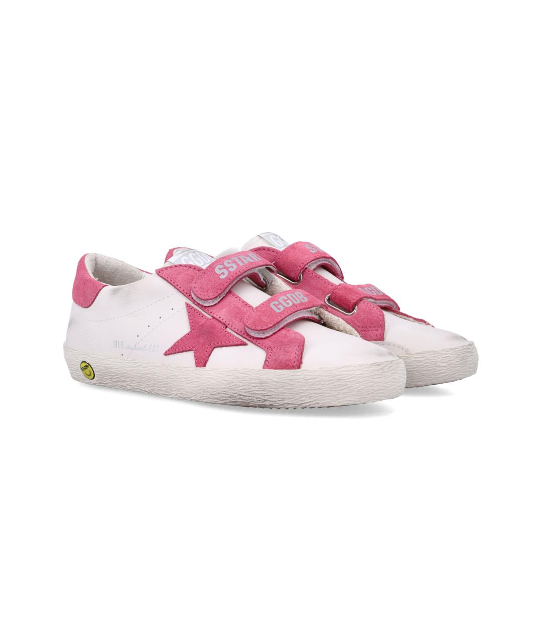 GOLDEN GOOSE Розовые кожаные кеды, фото 3