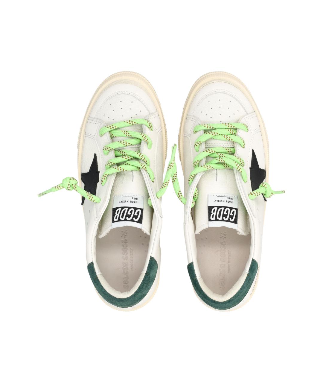 GOLDEN GOOSE Белые кожаные кеды, фото 2