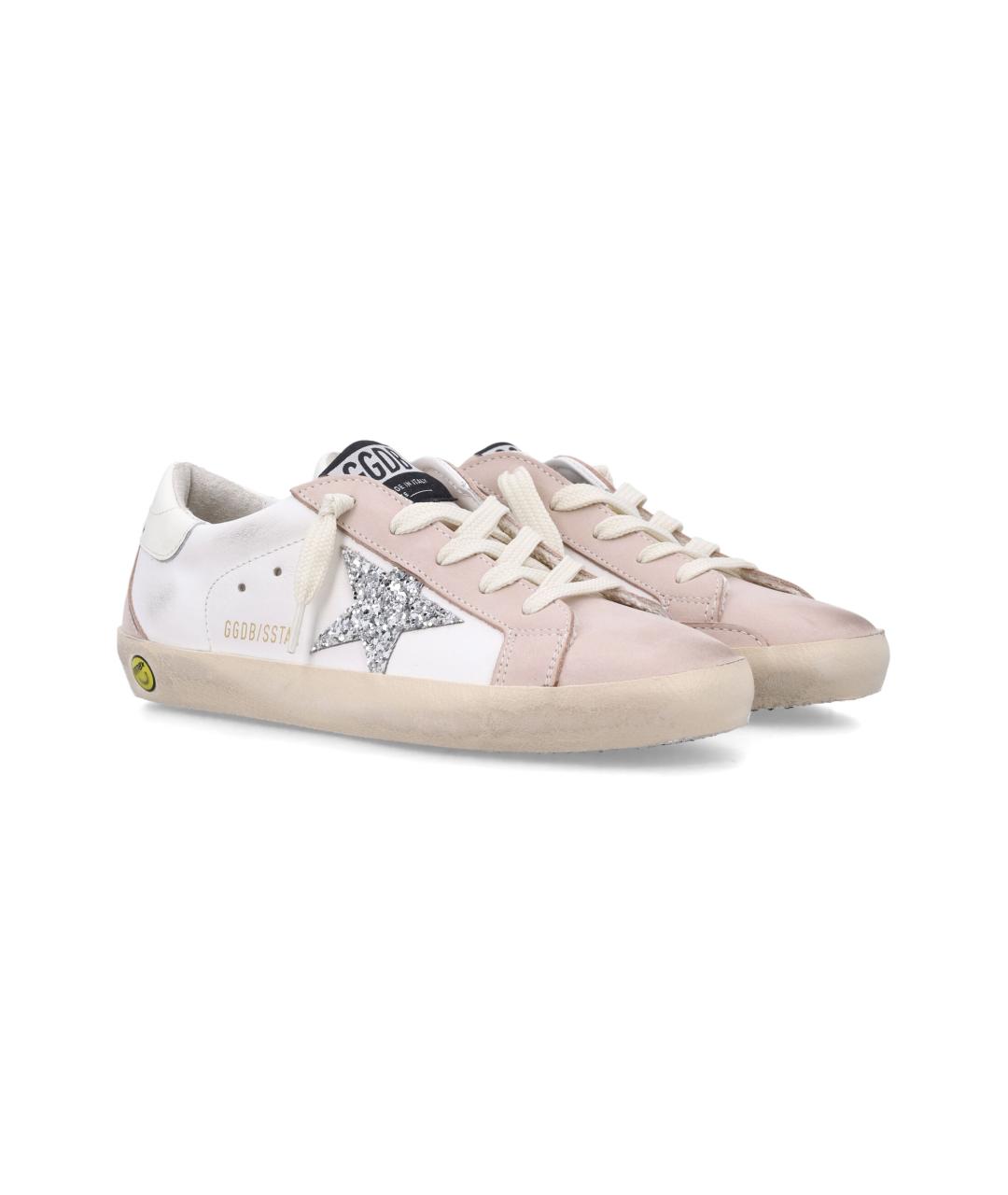 GOLDEN GOOSE Белые кожаные кеды, фото 3