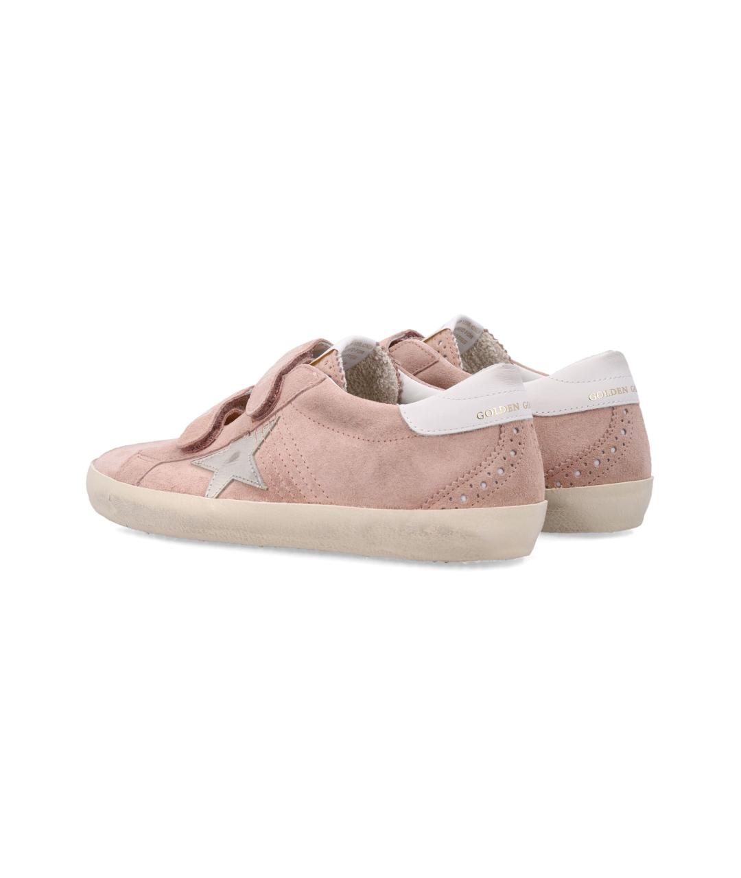 GOLDEN GOOSE Розовые кожаные кеды, фото 4