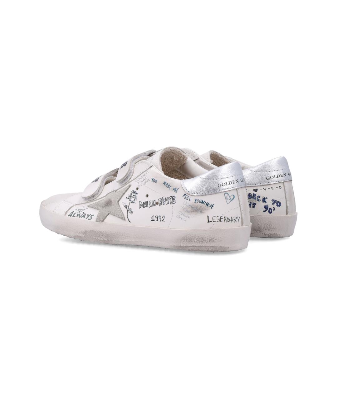 GOLDEN GOOSE Белые кожаные кеды, фото 4