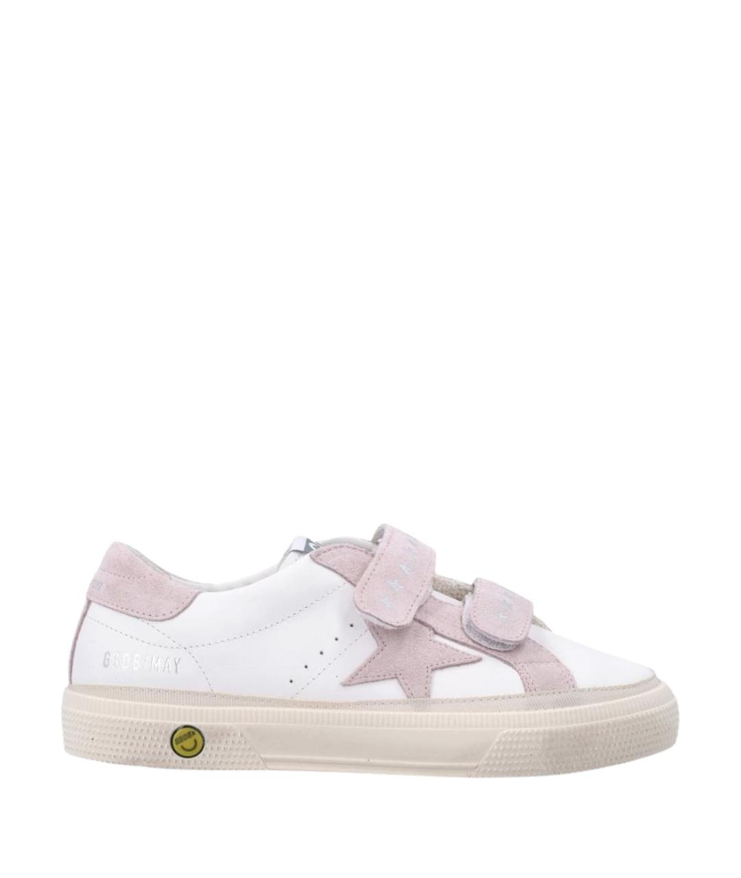 GOLDEN GOOSE Белые кожаные кеды, фото 1