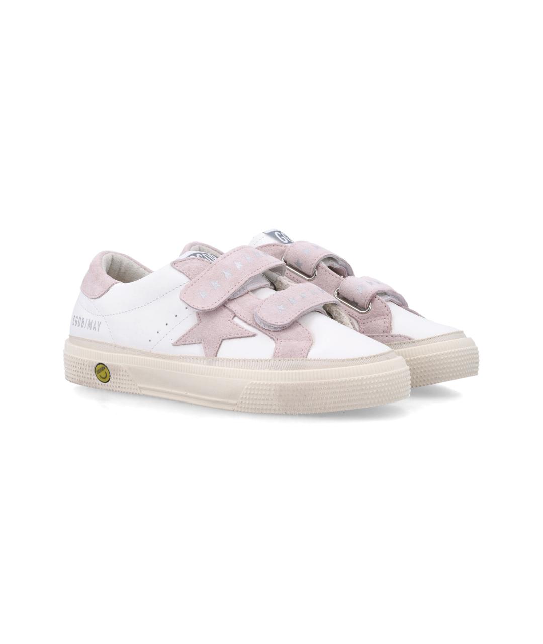 GOLDEN GOOSE Белые кожаные кеды, фото 3