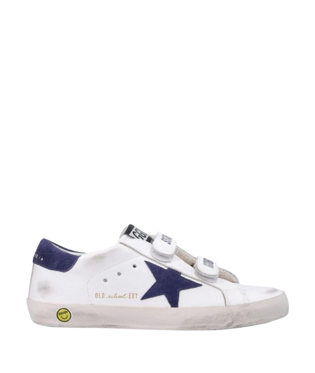 GOLDEN GOOSE Белые кожаные кеды, фото 1